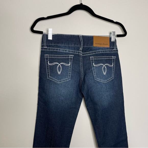 MOUSSY Dark Wash Blue Skinny Jeans 25 - Picture 4 of 10